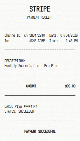 Stripe receipt template
